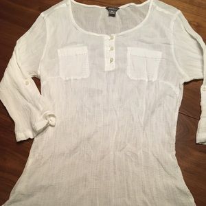 Eddie Bauer White Shirt Medium